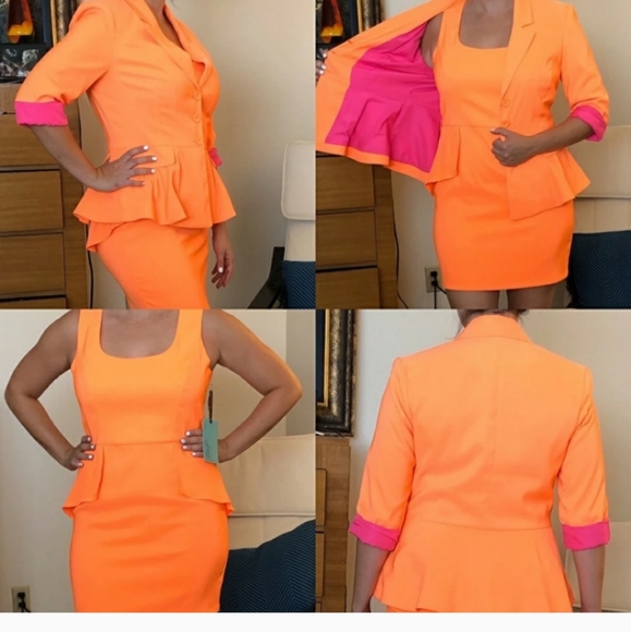 🧡 EXCULSIVE: NWT Orange Suit - Picture 2 of 3